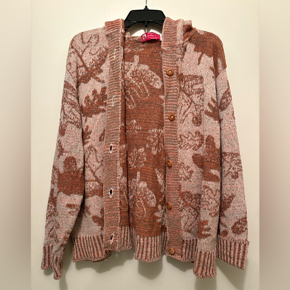 Vintage Hooded Knit Sweater